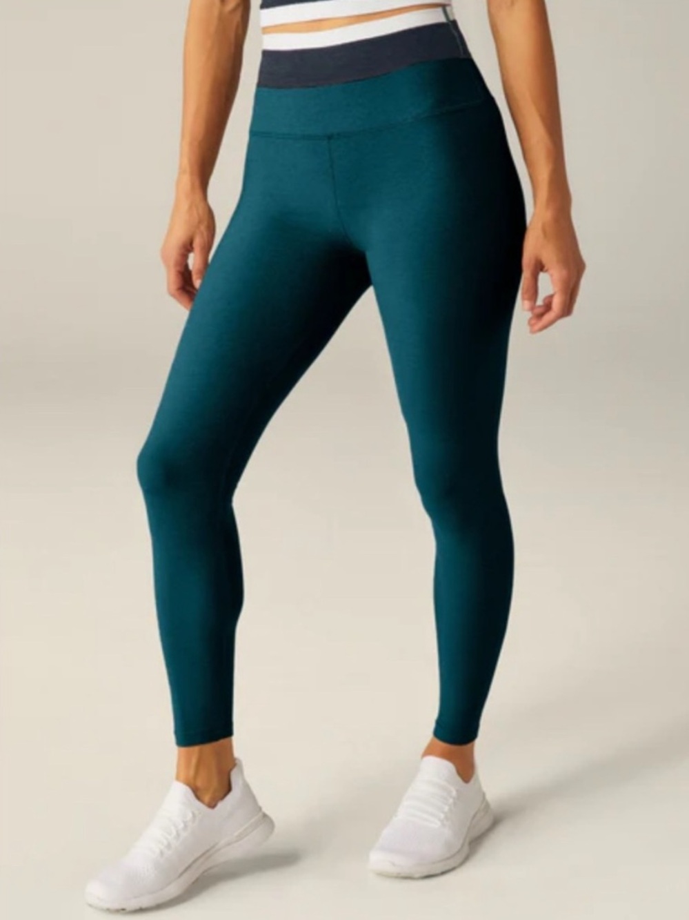Beyond Yoga women’s spacedye horizon colorblock midi leggings